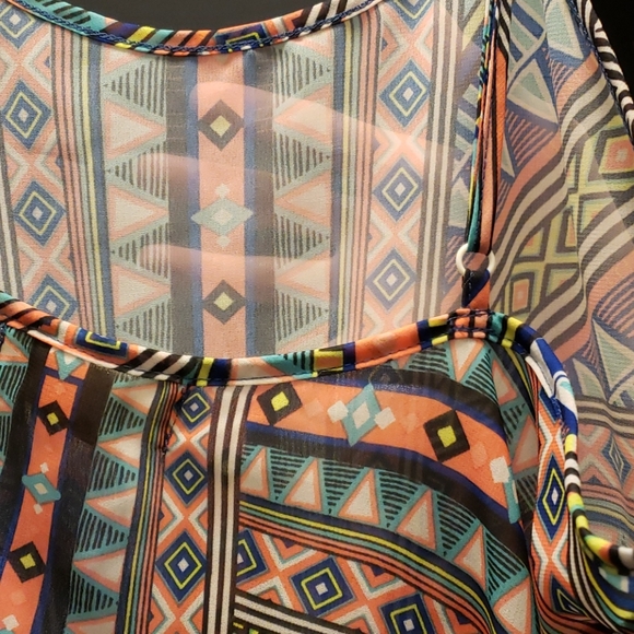 OP Tribal Print Beach / Pool Cover Up - Picture 8 of 8